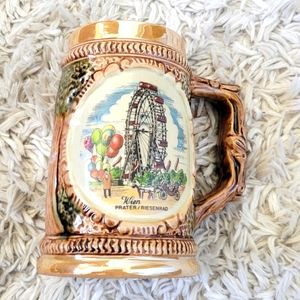 Austrian Vintage Wien Prater Riesenrad Ferris Wheel Stein Ceramic Rare Find